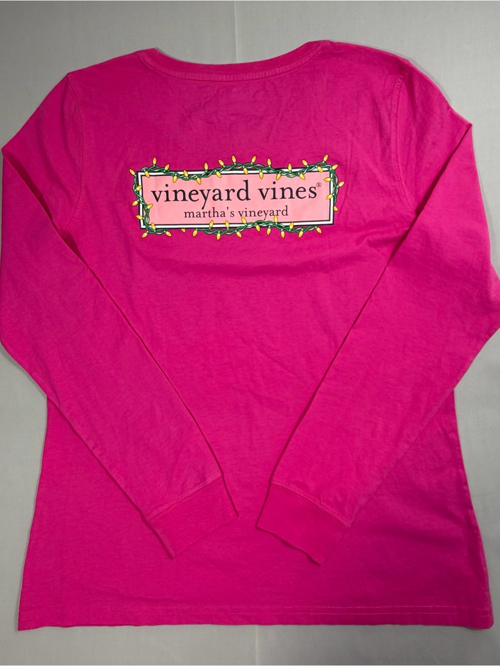 Women’s Vineyard Vines Pink Long Sleeve Shirt Size M